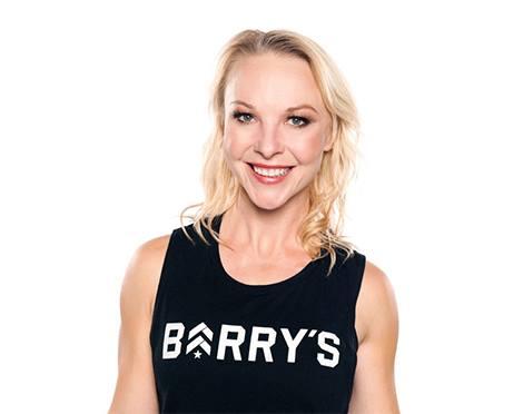 Headshot Barry's Instructor Brooke Sheely wearing black tank