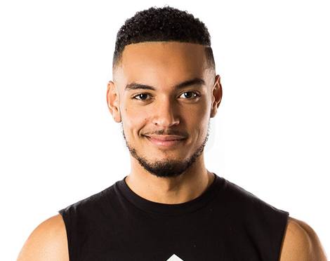 Headshot Barry's Instructor Miles Casey wearing black tank