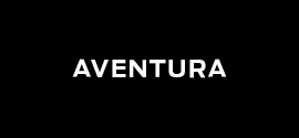 Aventura written in white on black background