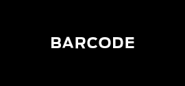Barcode written in white on black background