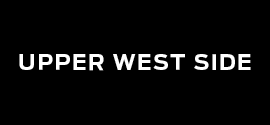 Upper West Side written in white on black background