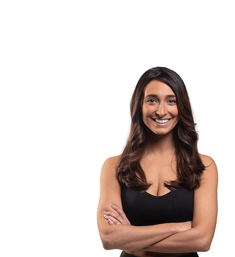 Barry's instructor standing confidently wearing a black top against a white background.