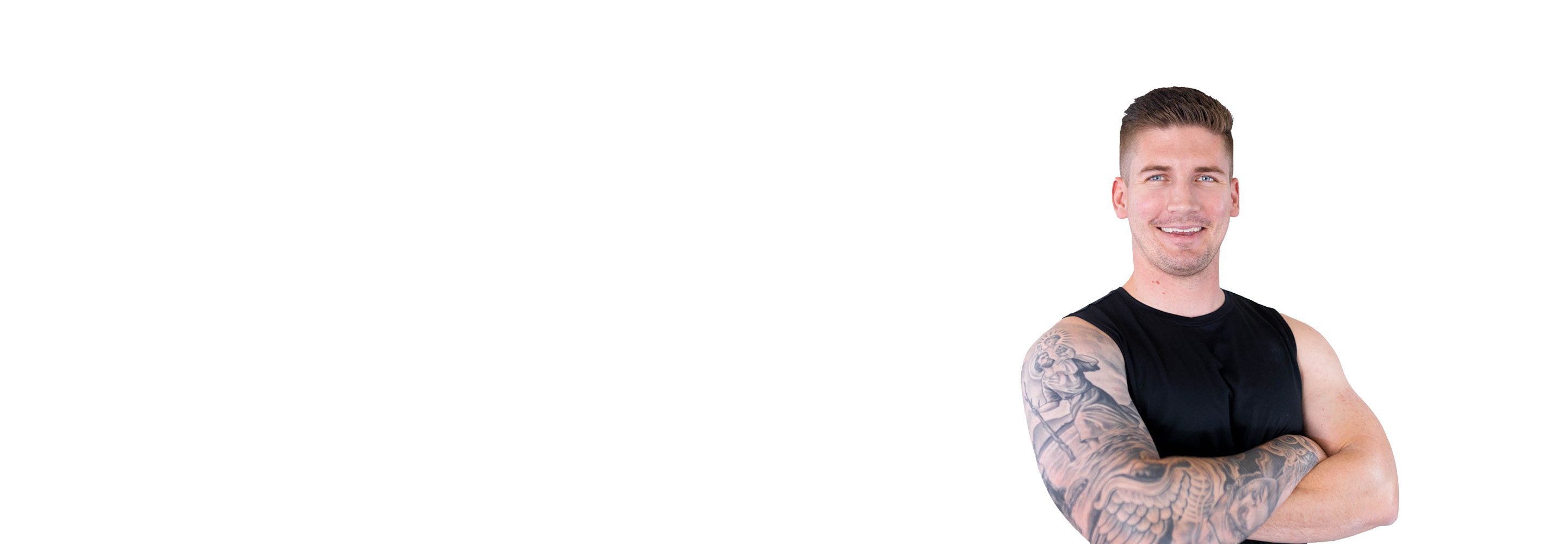 Barry's instructor standing confidently wearing a black top against a white background.